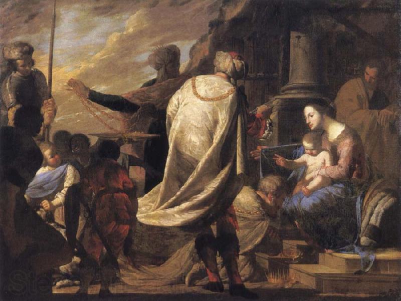 Bernardo Cavallino The adoration of the Magi Spain oil painting art